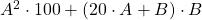 A^2\cdot 100+(20\cdot A+B)\cdot B