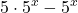 \displaystyle 5\cdot 5^x-5^x