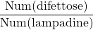 \displaystyle \frac{\text{Num(difettose)}}{\text{Num(lampadine)}}