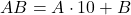 AB = A\cdot 10+B