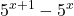 \displaystyle 5^{x+1}-5^x