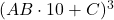 (AB\cdot 10 + C)^3