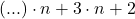 ( ... )\cdot n +3\cdot n+2