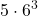 \displaystyle 5\cdot6^3