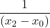 \displaystyle \frac{1}{(x_2-x_0)}