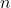 {\displaystyle n}