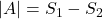 \displaystyle |A| = S_1-S_2