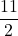 \displaystyle \frac{11}{2}