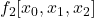 \displaystyle f_2[x_0, x_1, x_2]