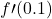 \displaystyle f\prime(0.1)