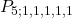 \displaystyle P_{5; 1,1,1,1,1}