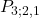 \displaystyle P_{3; 2,1}