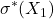 \displaystyle \sigma^{*}(X_1)
