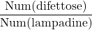 \displaystyle \frac{\text{Num(difettose)}}{\text{Num(lampadine)}}