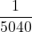\displaystyle \frac{1}{5040}