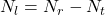 N_l = N_r-N_t