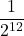 \displaystyle \frac{1}{2^{12}}