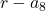 \displaystyle r-a_8