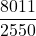 \displaystyle \frac{8011}{2550}