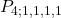 \displaystyle P_{4; 1,1,1,1}