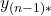 y_{(n-1)*}