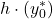 \displaystyle h\cdot (y_0^*)