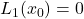 L_1(x_0) = 0