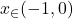 x_\in(-1, 0)