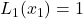 L_1(x_1) = 1