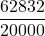 \displaystyle \frac{62832}{20000}