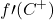 \displaystyle f\prime(C^+)