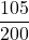 \displaystyle \frac{105}{200}