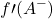 \displaystyle f\prime(A^-)