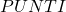 PUNTI