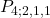 \displaystyle P_{4; 2,1,1}