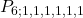 \displaystyle P_{6; 1,1,1,1,1,1}