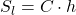 \displaystyle S_l=C\cdot h