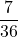 \displaystyle\frac{7}{36}