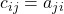 c_{ij} = a_{ji}