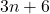 3 n + 6