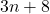 3 n + 8