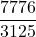 \displaystyle \frac{7776}{3125}