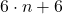 6\cdot n + 6