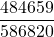 \displaystyle\frac{484659}{586820}