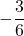 \displaystyle -\frac{3}{6}