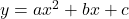 y = ax^2+bx+c