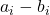 a_i-b_i