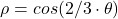\rho = cos(2/3\cdot \theta)