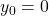 \displaystyle y_0 = 0
