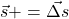 \vec{s} += \vec{\Delta s}